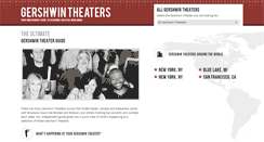 Desktop Screenshot of gershwin-theater.com