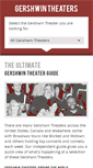 Mobile Screenshot of gershwin-theater.com