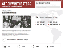 Tablet Screenshot of gershwin-theater.com